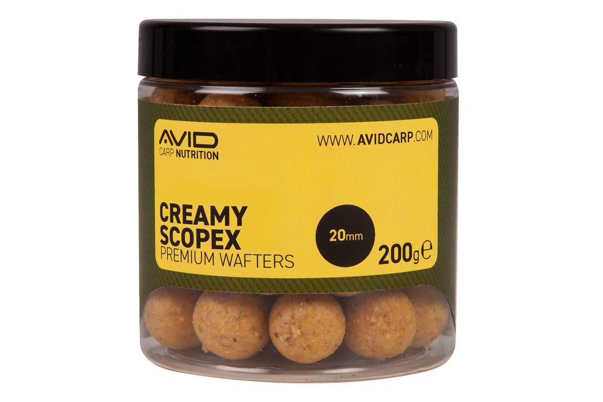 Avid Boilies Premium Wafters Creamy Scopex 20mm 200g