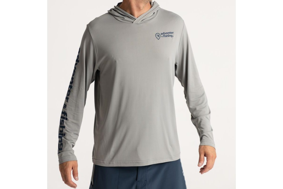 Adventer & fishing Funkční hoodie UV tričko Limestone