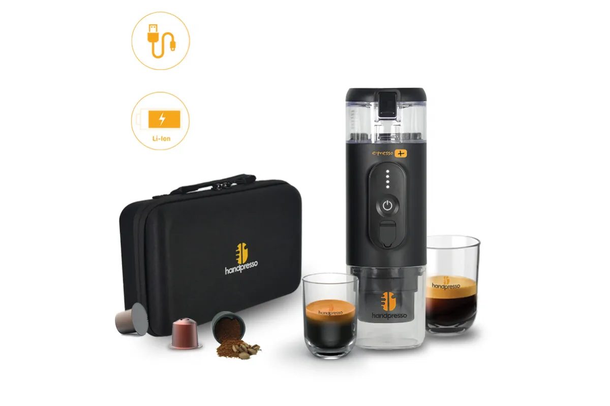 Handpresso Kávovar na baterky s kufříkem E-presso plus Set 110ml