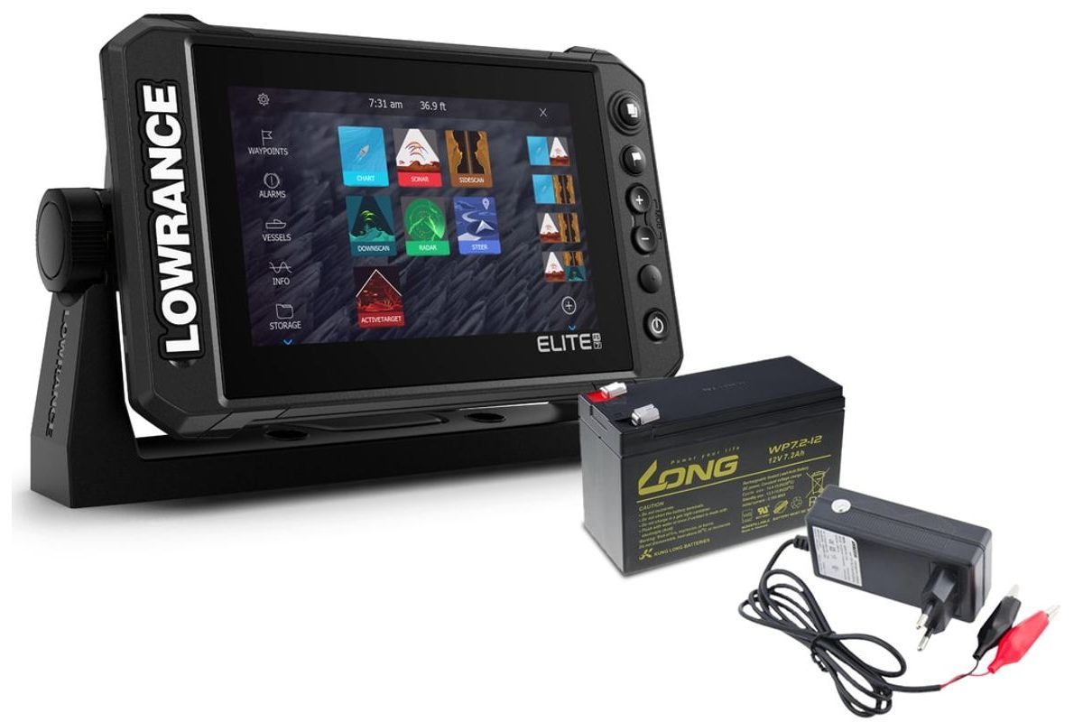 Lowrance Echolot HOOK² 12 se Sondou Tripleshot + baterie a