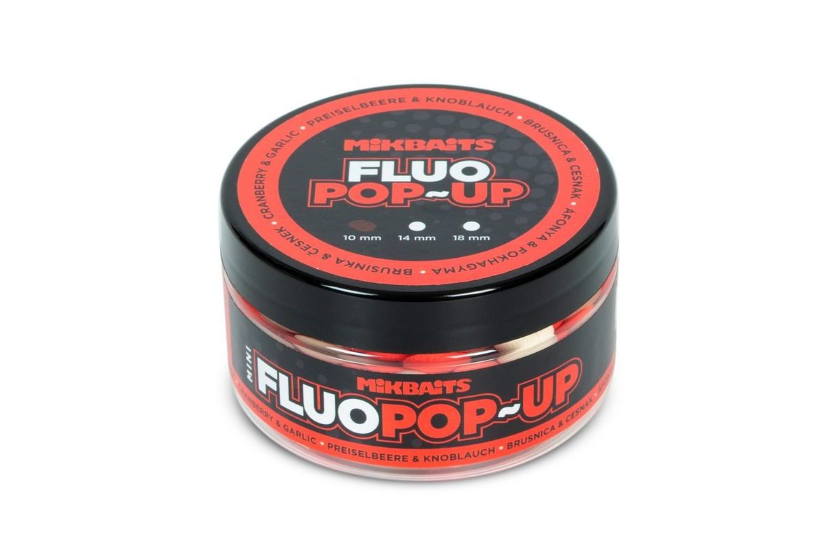 Mikbaits Plovoucí fluo boilie 18mm 150ml