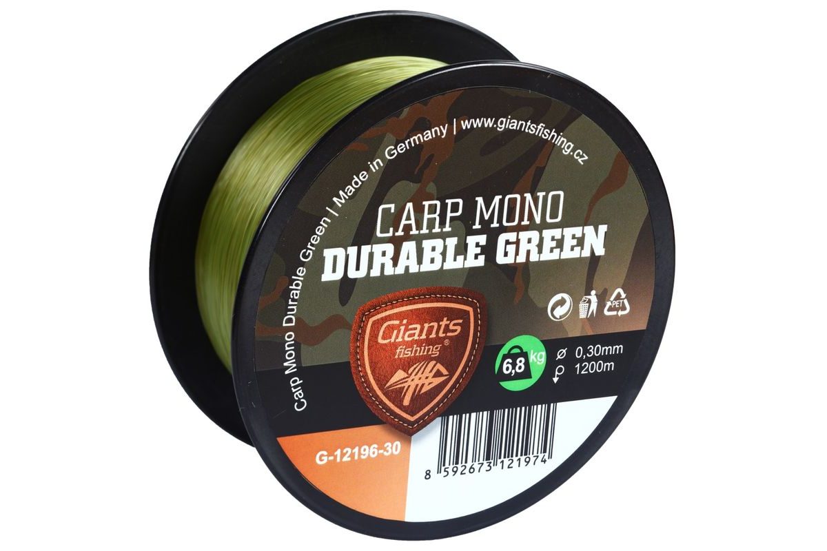 Giants Fishing Vlasec Carp Mono Durable Zelený