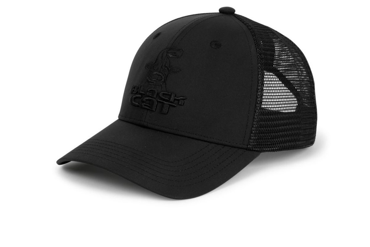 Black Cat Kšiltovka Black Trucker Cap