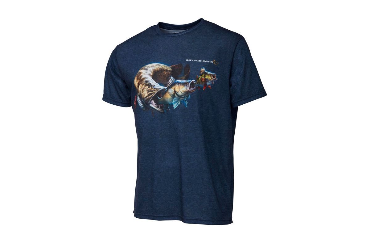 Savage Gear Triko Cannibal Tee Blue