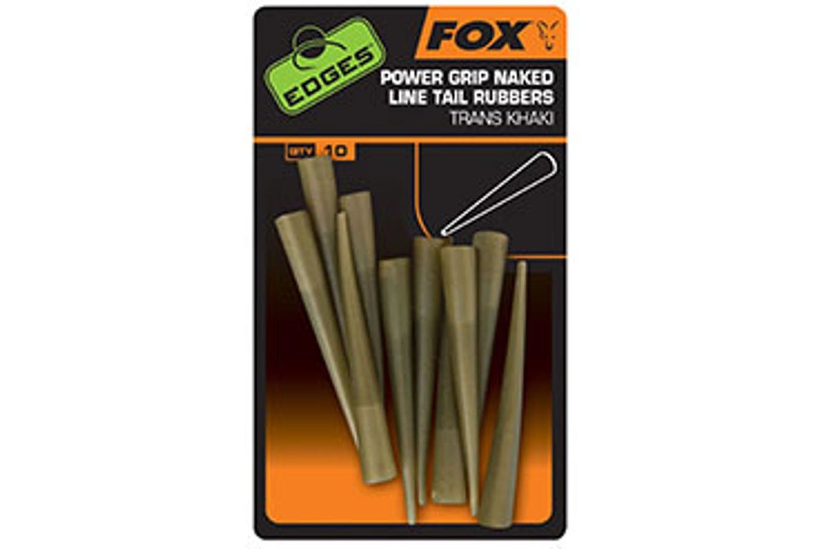 Fox Převleky EDGES Power Grip Naked Line Tail Rubbers vel.7 10ks