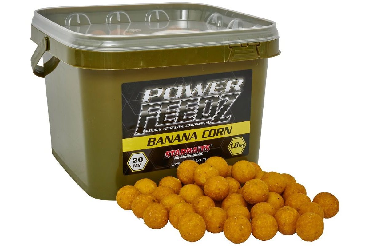 Starbaits Boilies Power FEEDZ Banana Corn 1,8kg