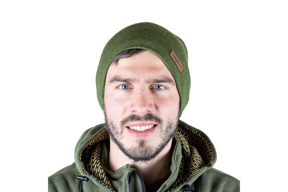 Mikbaits Čiapka zelená Merino Beanie