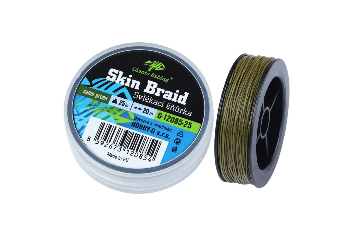 Giants fishing Sťahovacia šnúra Carp Line Skin Braid Camo green 20m