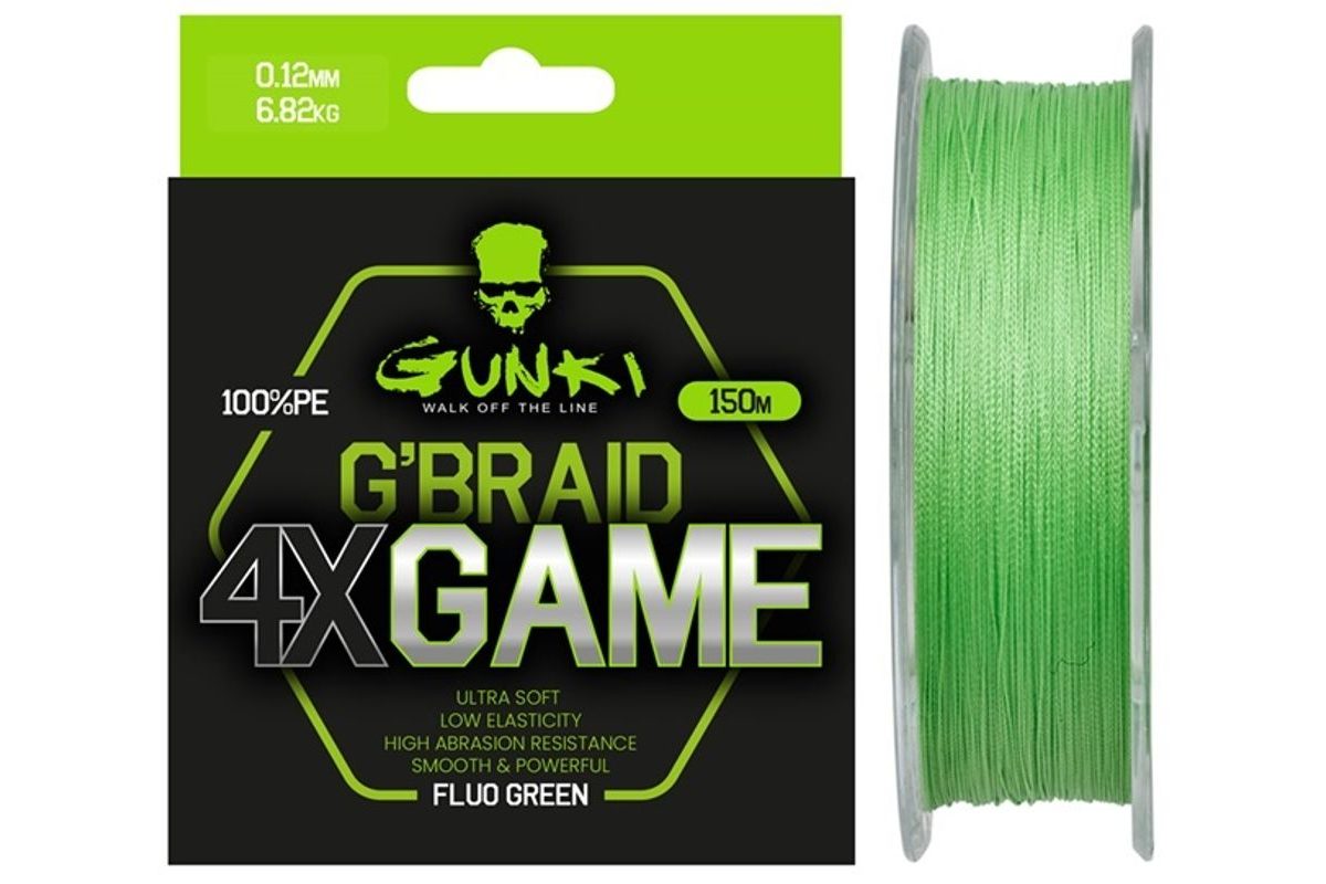 Gunki Šňůra G Braid 4X Game 150m