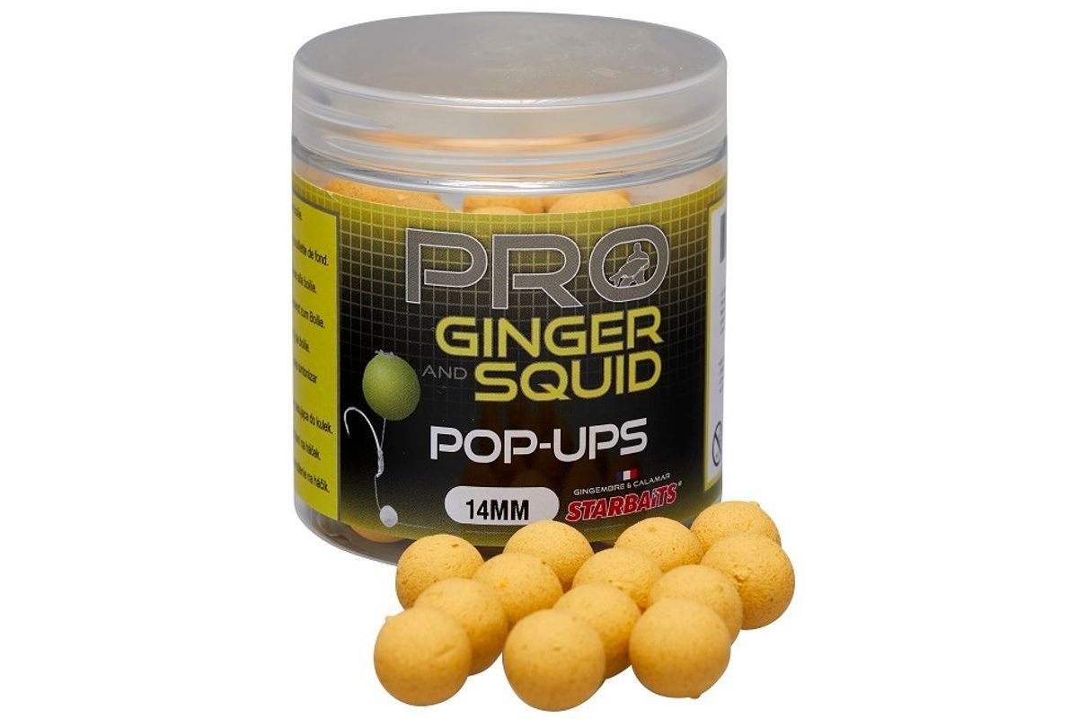 Starbaits Plovoucí boilies Pop Up Pro Ginger Squid 50g