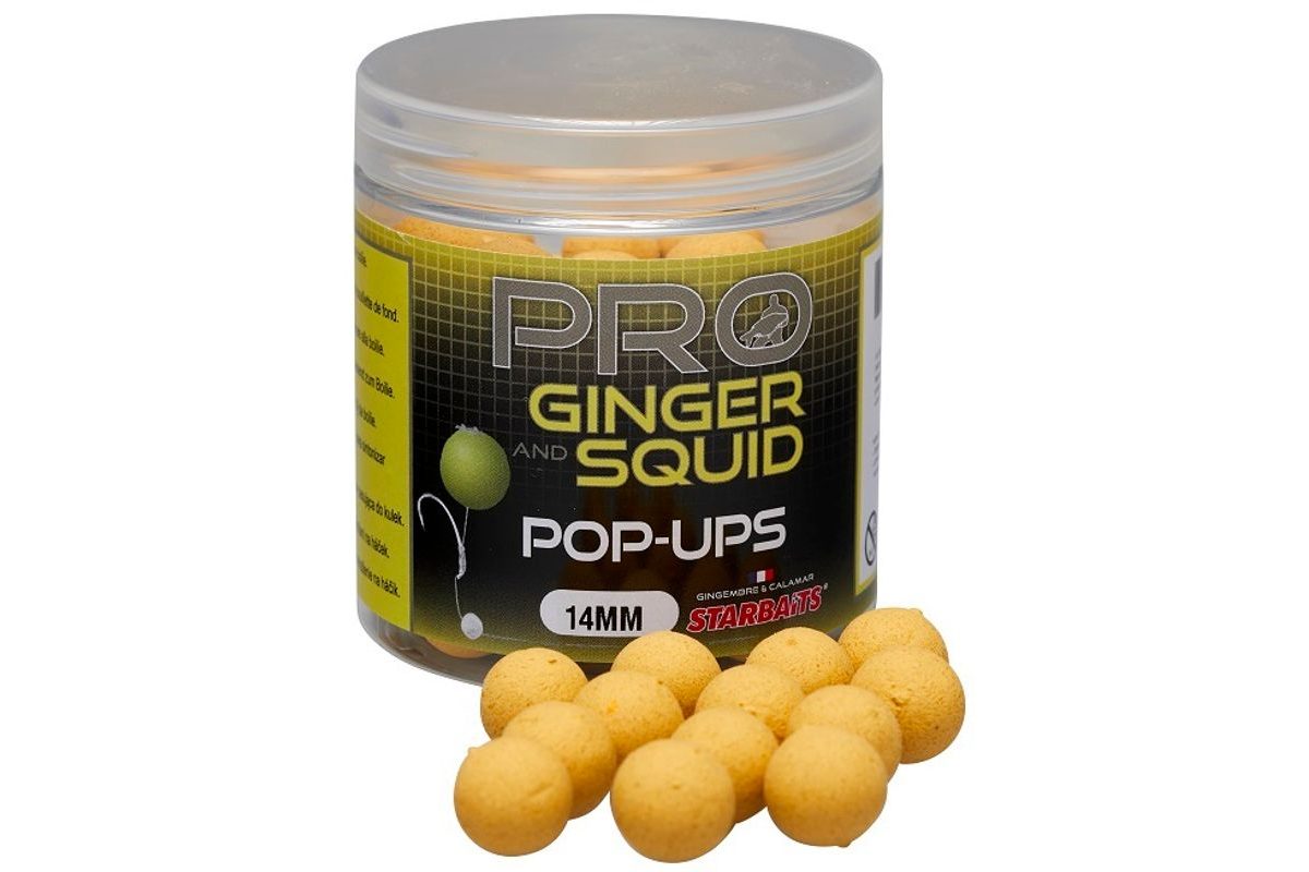 Starbaits Plávajúce boilies Pop Up Pro Ginger Squid 50g