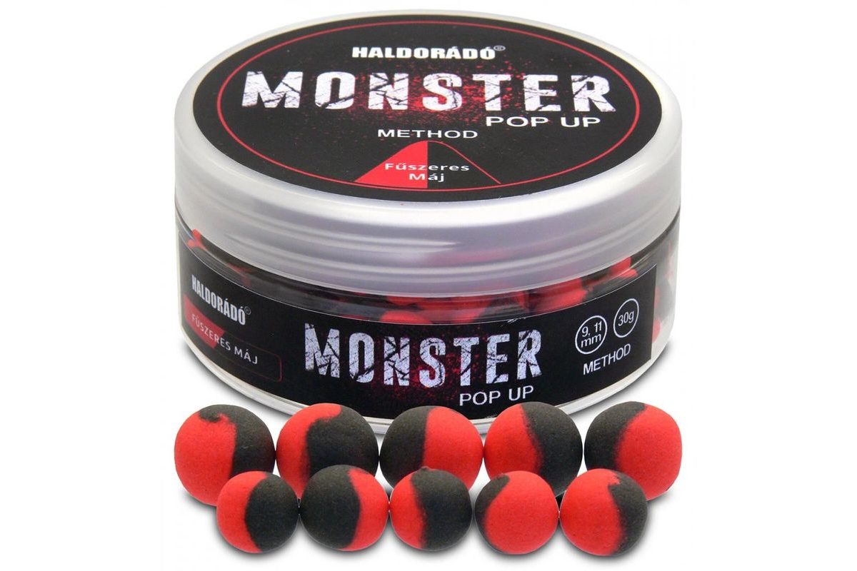 Haldorádó Pop-Up Boilies Method Monster 9+11mm 30g