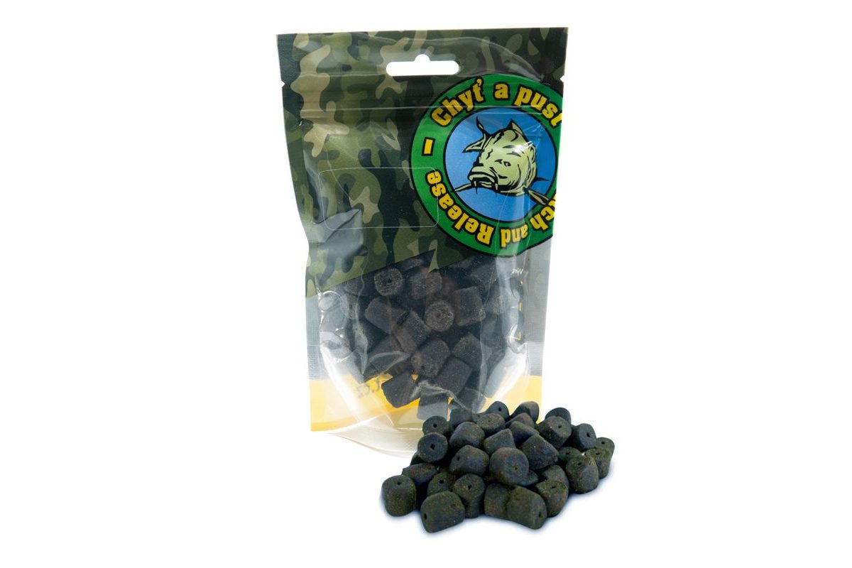 Chyť a pusť Pelety Halibut s dírou 150g