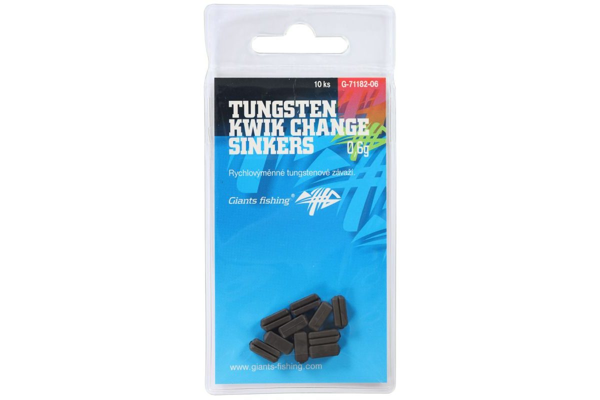 Giants Fishing Rychlovýměnná těžítka Tungsten Kwik Change Sinkers 10ks