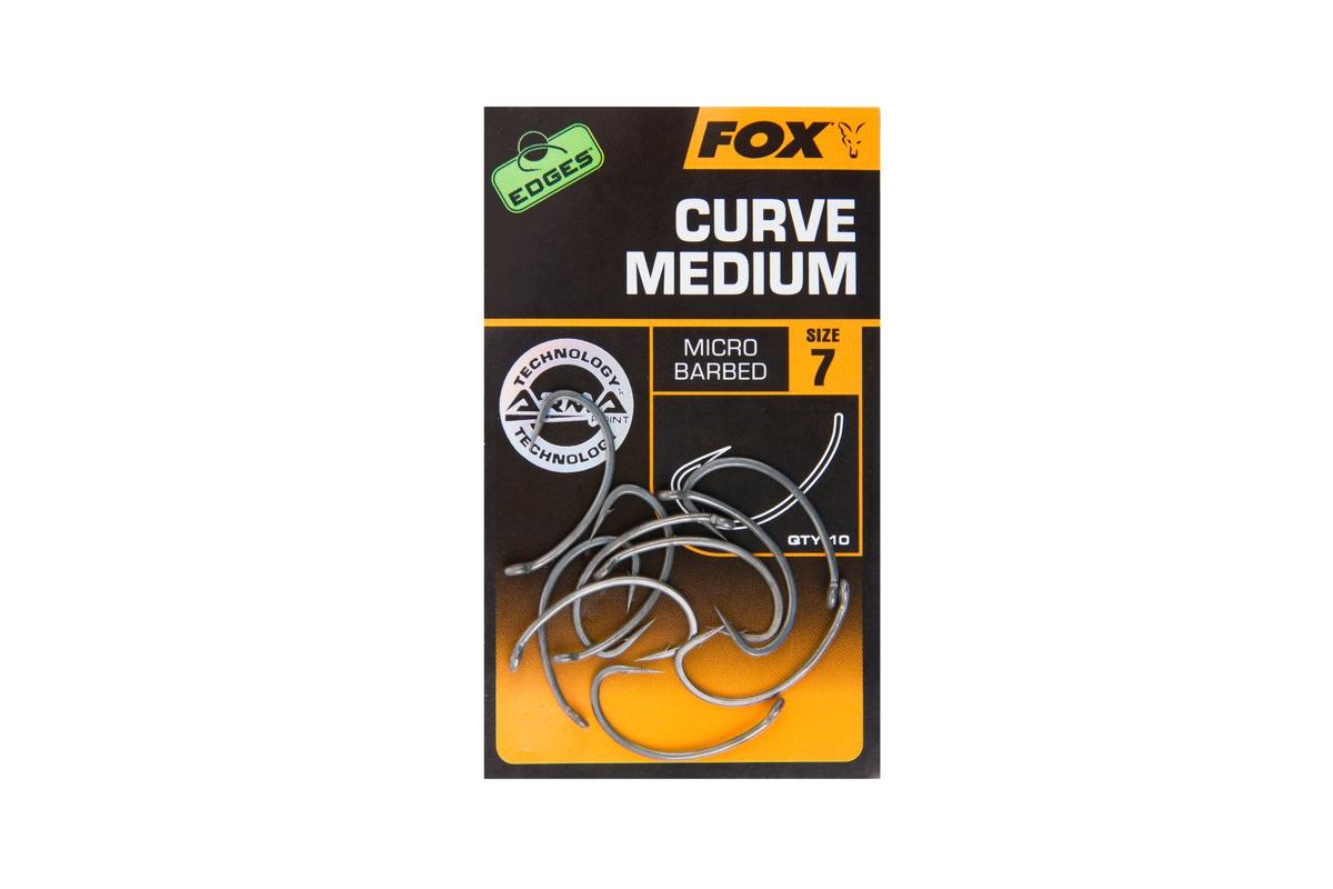 Fox Háčiky EDGES Curve Shank Medium 10ks