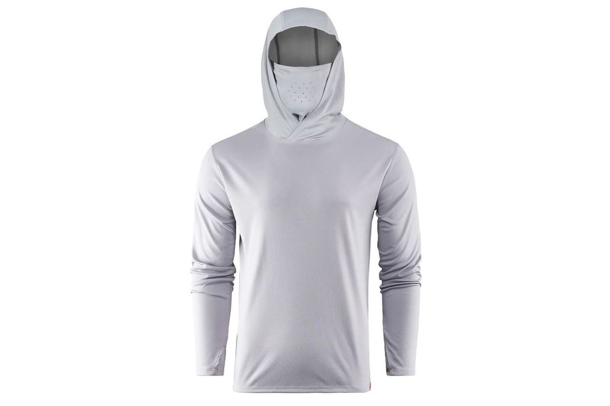Grundéns UV Tričko Tough Sun Masked Hoodie Mist