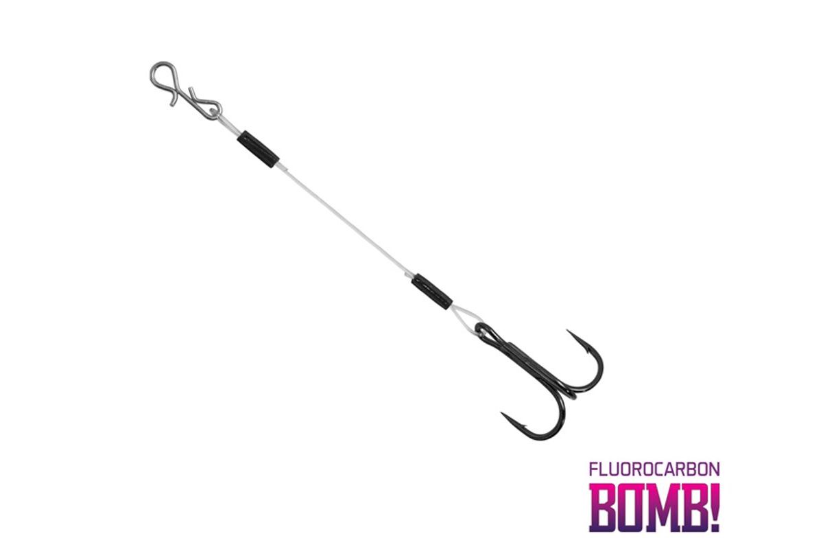 Delphin Přívlačový návazec Bomb! Twisto Rigs Fluorocarbon 3ks