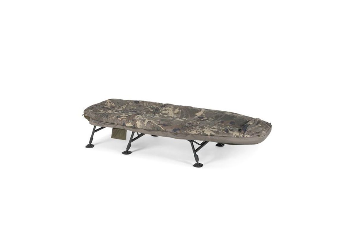 Nash Lehátko se spacákem Indulgence HD40 6 Leg Sleep System Camo