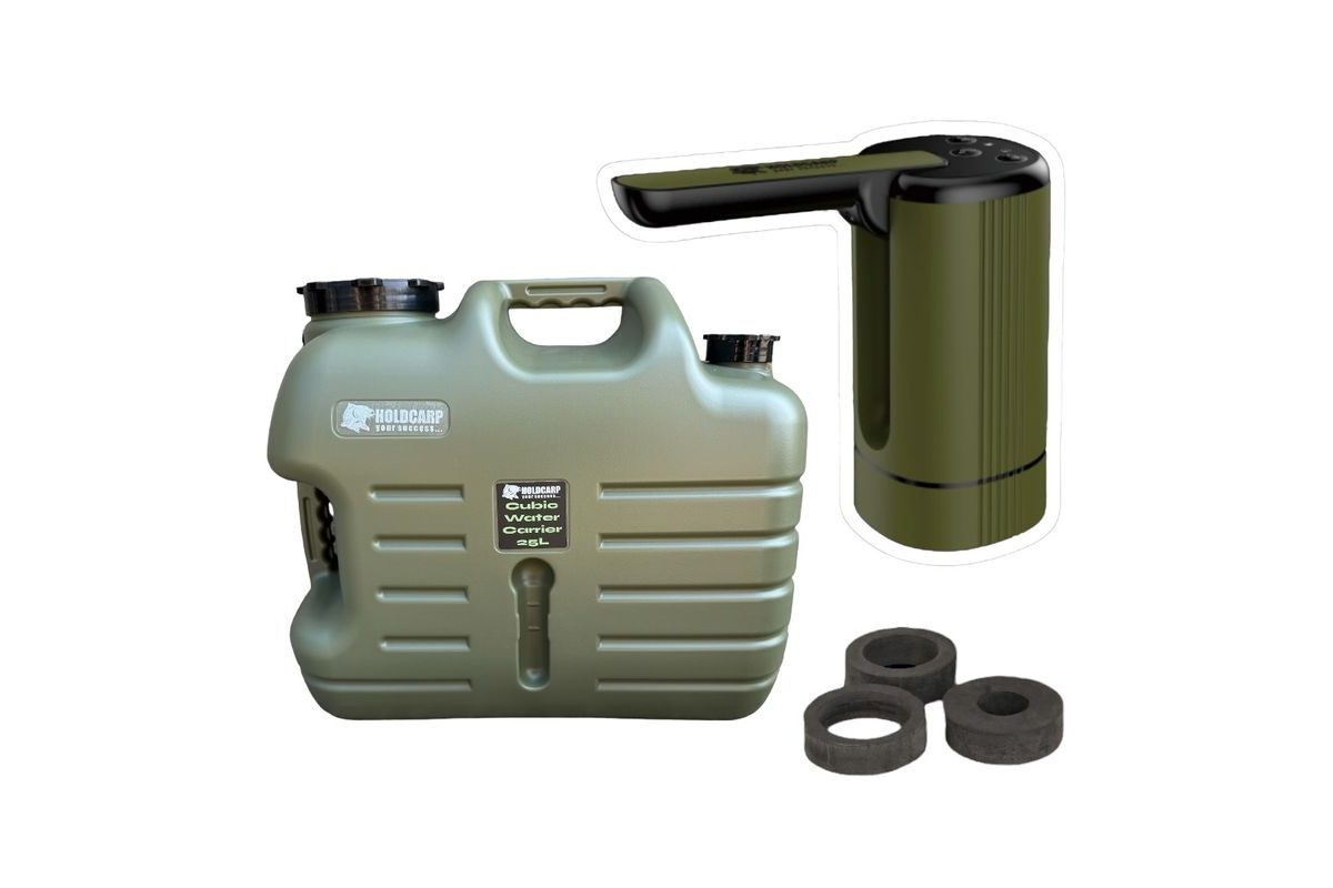 Holdcarp Set Automatická Pumpa Smart Rechargeable Tap + Cubic Water Carrier 25L