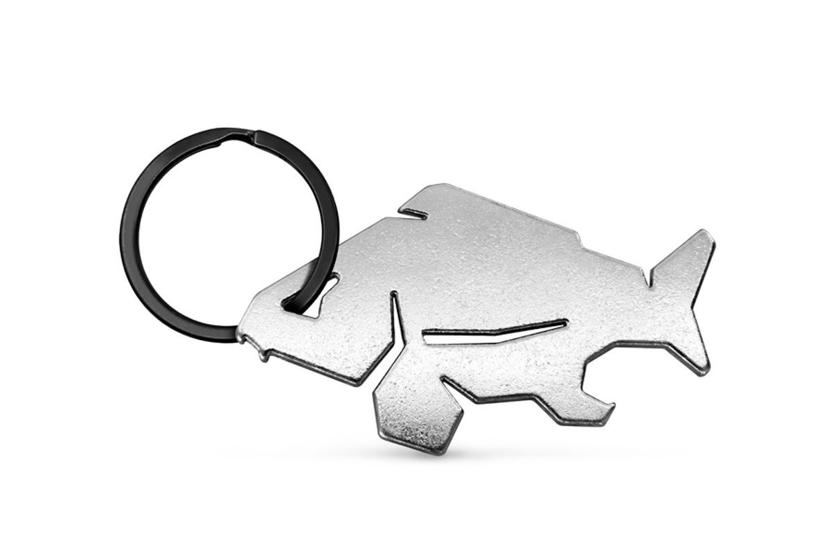 Delphin Klíčenka s otvírákem na láhve Carpener stříbrná