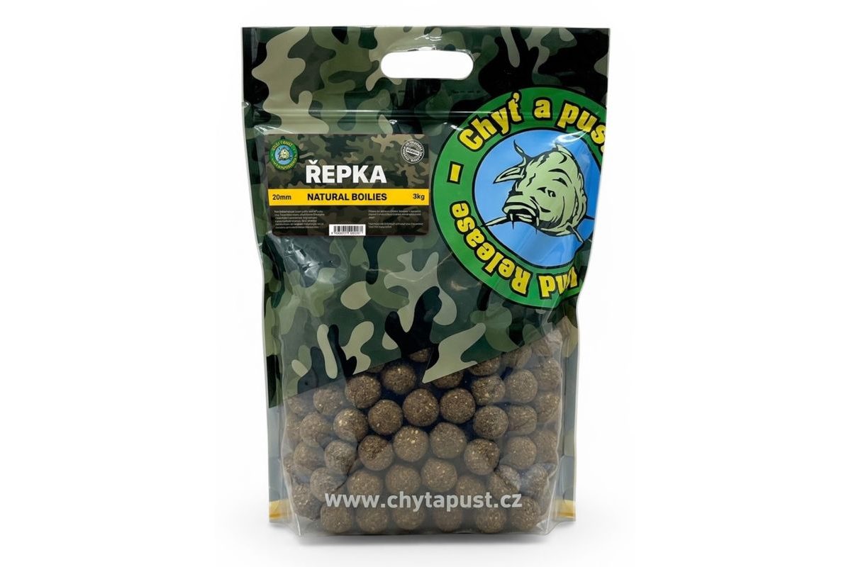 Chyť a pusť Boilies Natural 3kg