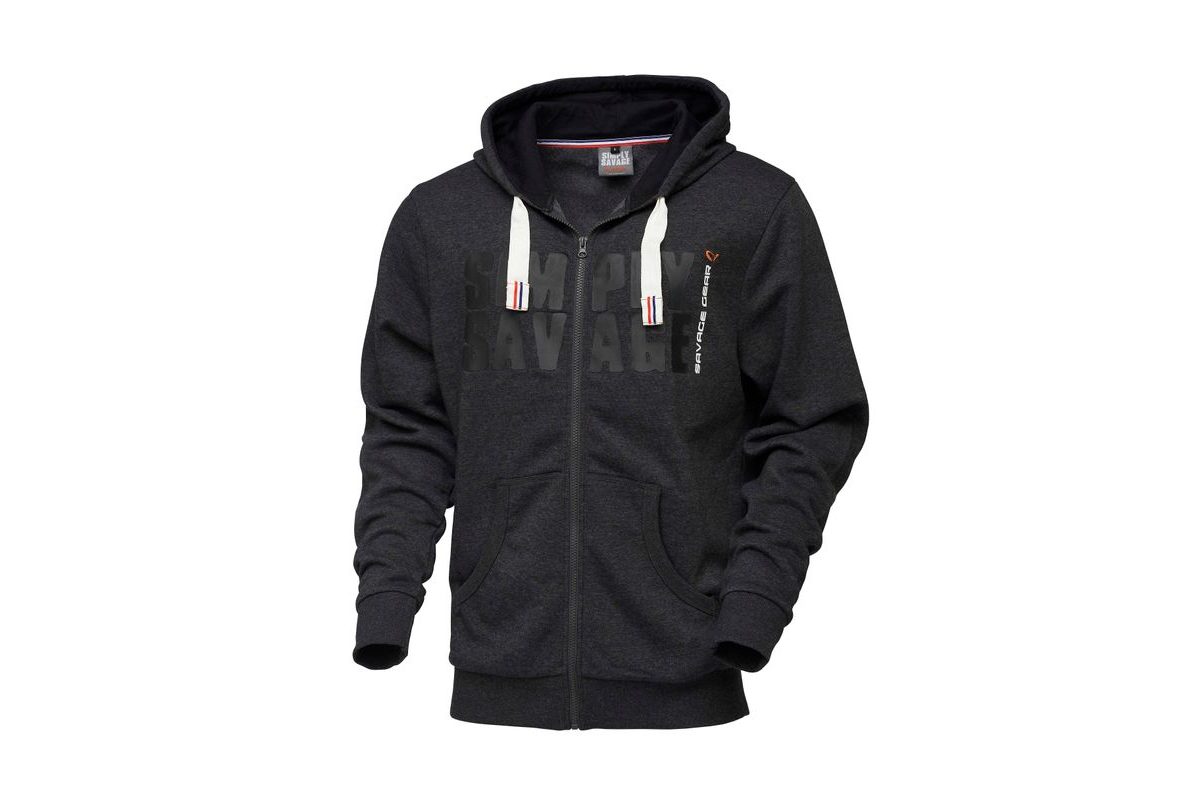 Savage Gear Mikina Simply Savage Raw Zip Hoodie