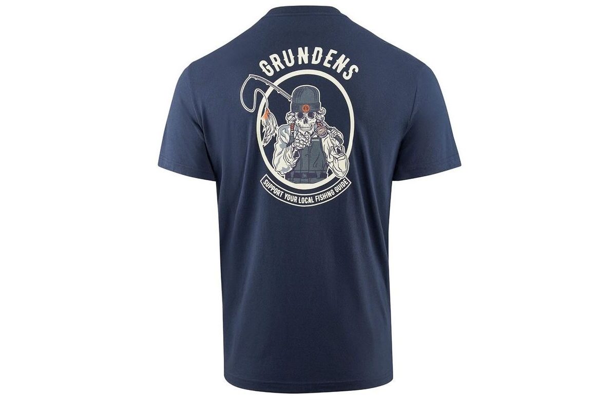 Grundéns Tričko Support Guides SS T-Shirt Tmavomodrá
