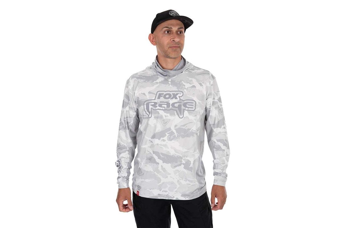 Fox Rage Tričko UV Hooded Light Cam Top