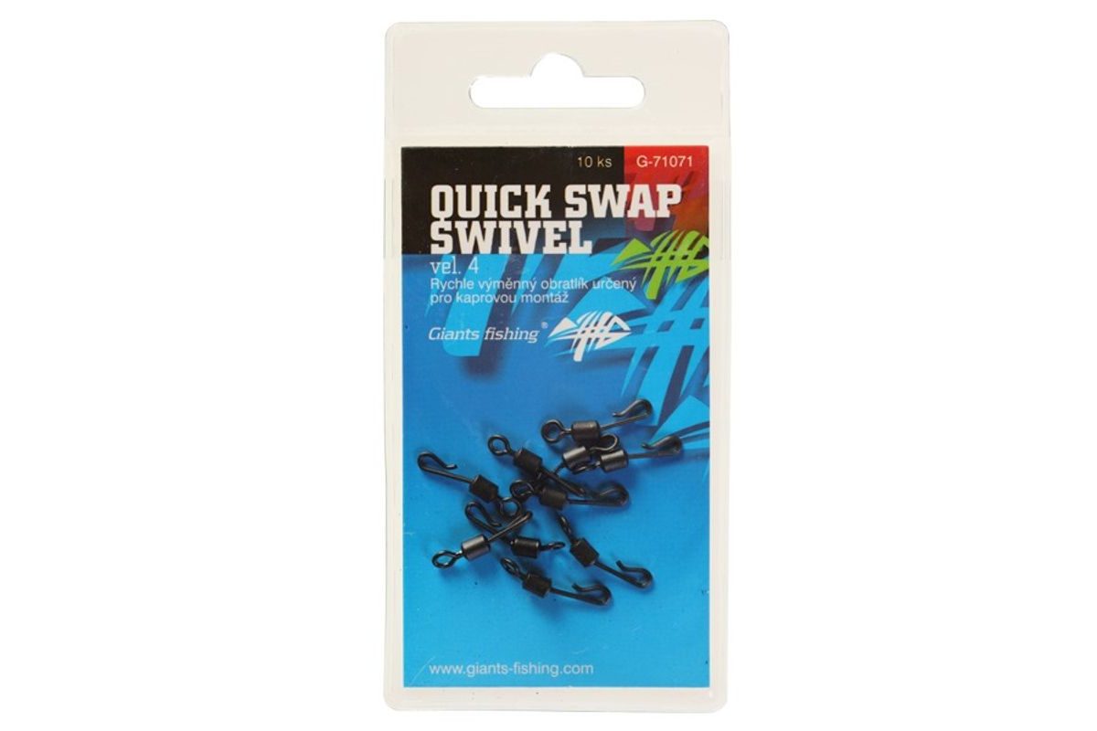 Giants Fishing Rychlovýměnný obratlík Quick Swap Swivel 10ks