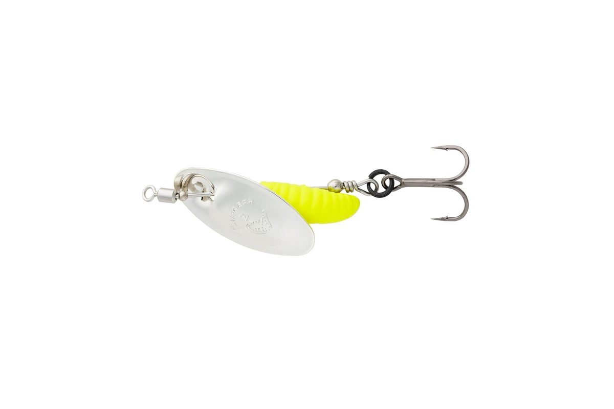 Savage Gear Třpytka Grub Spinners Strieborná Žltá