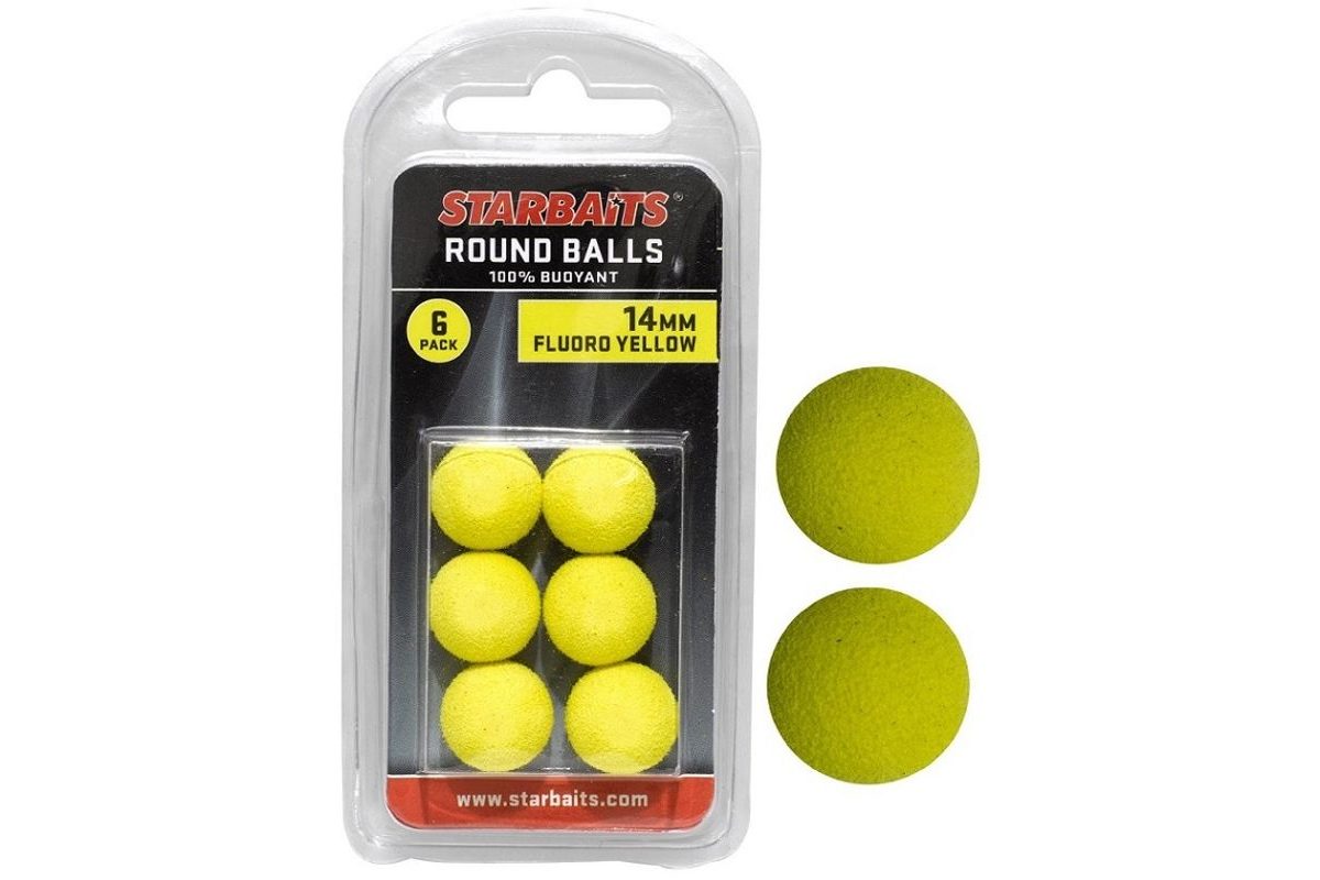 Starbaits Penová nástraha Round Balls 14mm 6ks