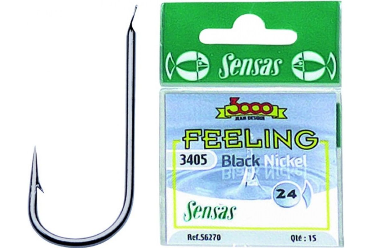 Sensas Háčiky Feeling 3405 Black 15ks