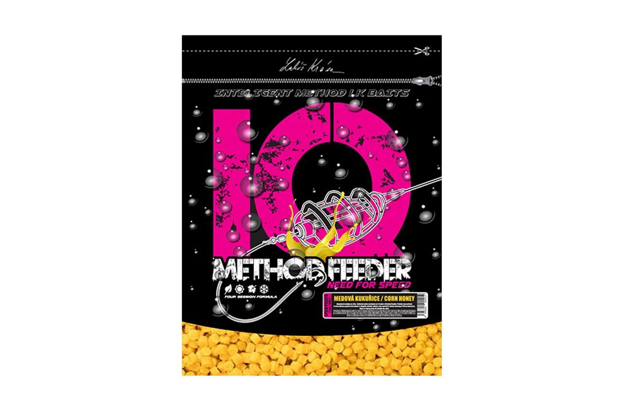 LK Baits Pelety IQ Method Feeder Speed Pellets Maďarský Med 600g