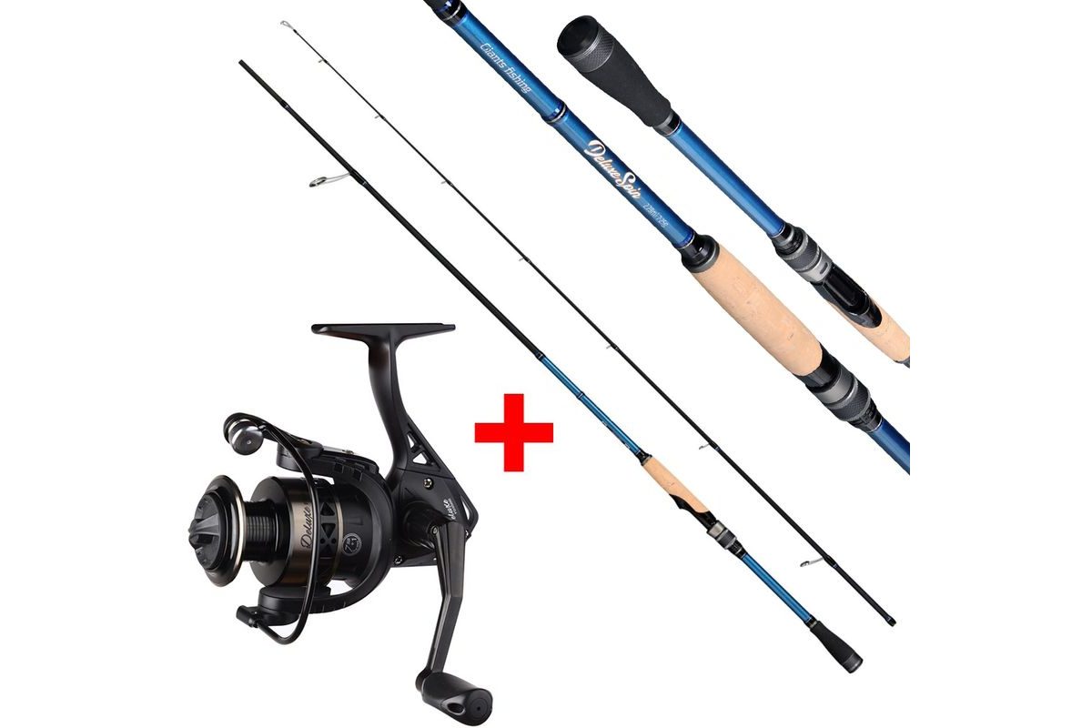 Giants Fishing Prut Deluxe Spin 2,43m 7-25g + Naviják Deluxe FD 3000
