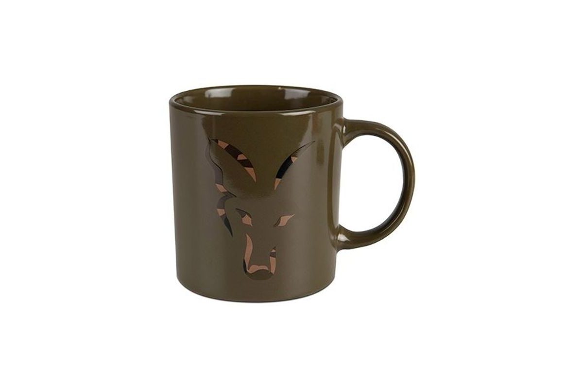 Fox Hrnek Green And Camo Head Ceramic Mug