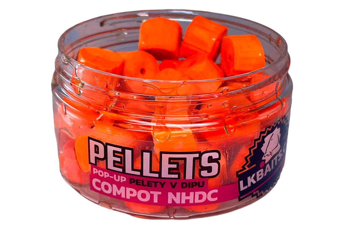 LK Baits Pelety v dipu Compot NHDC 60g
