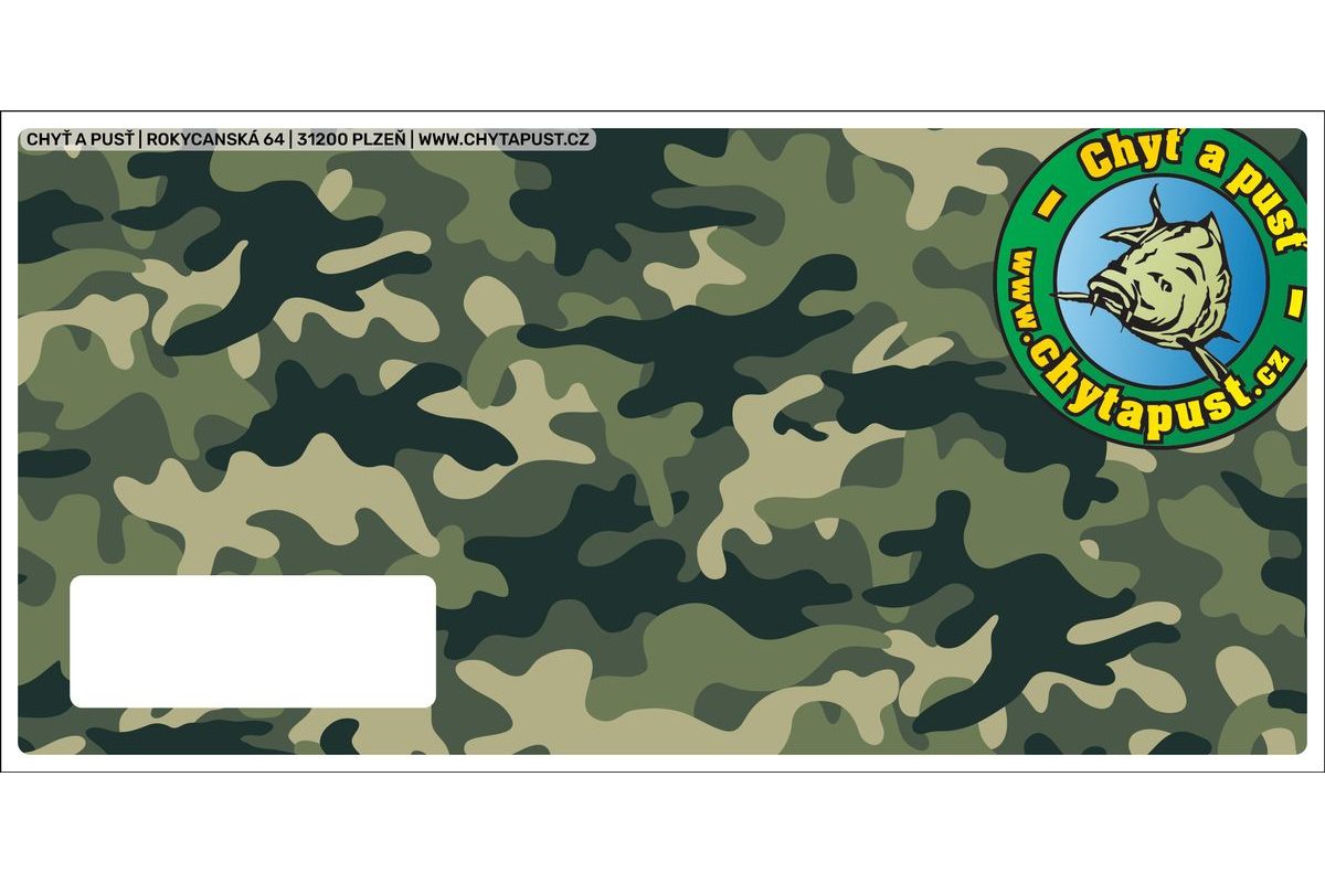 Chyť a pusť Obálka na tištěný poukaz