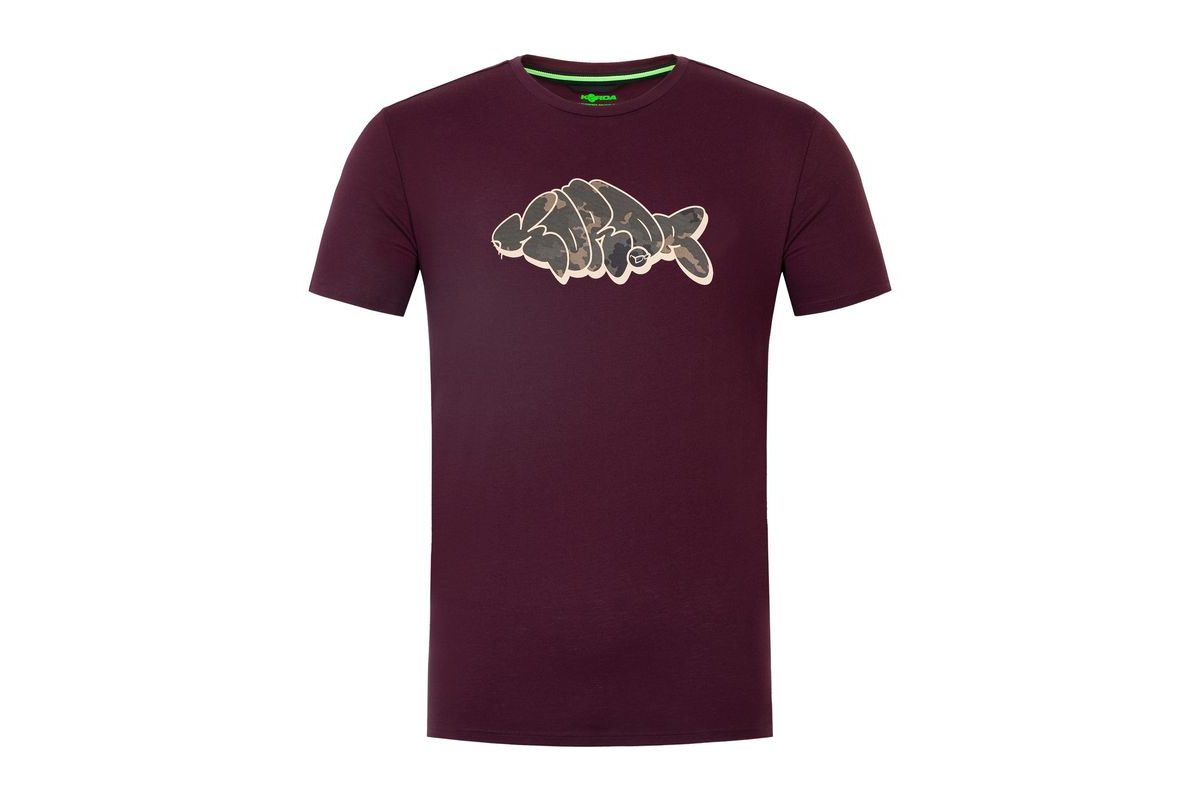 Korda Tričko Outline Tee Burgundy