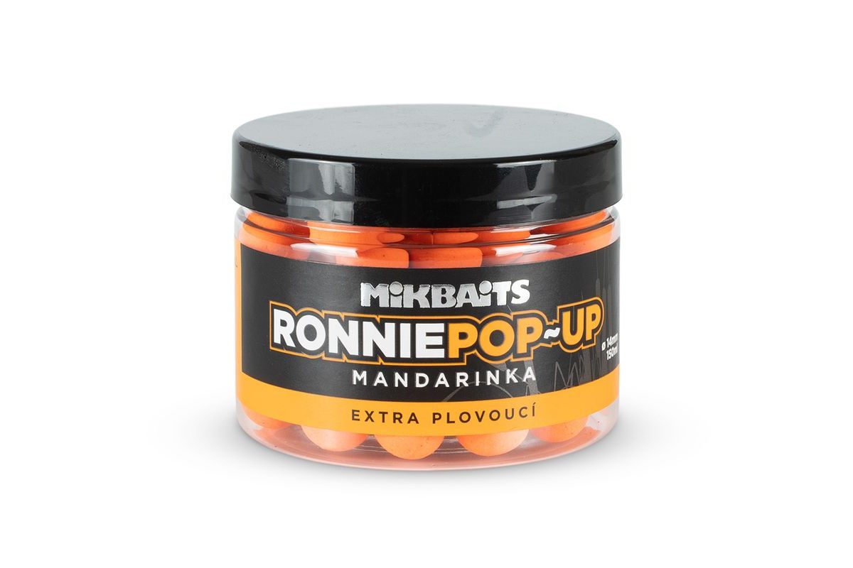 Mikbaits Plovoucí boilie Ronnie pop-up Mandarinka 150ml