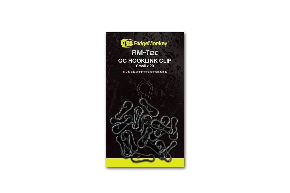 RidgeMonkey Klip RM-Tec Quick Change Hooklink Clip Small 20ks