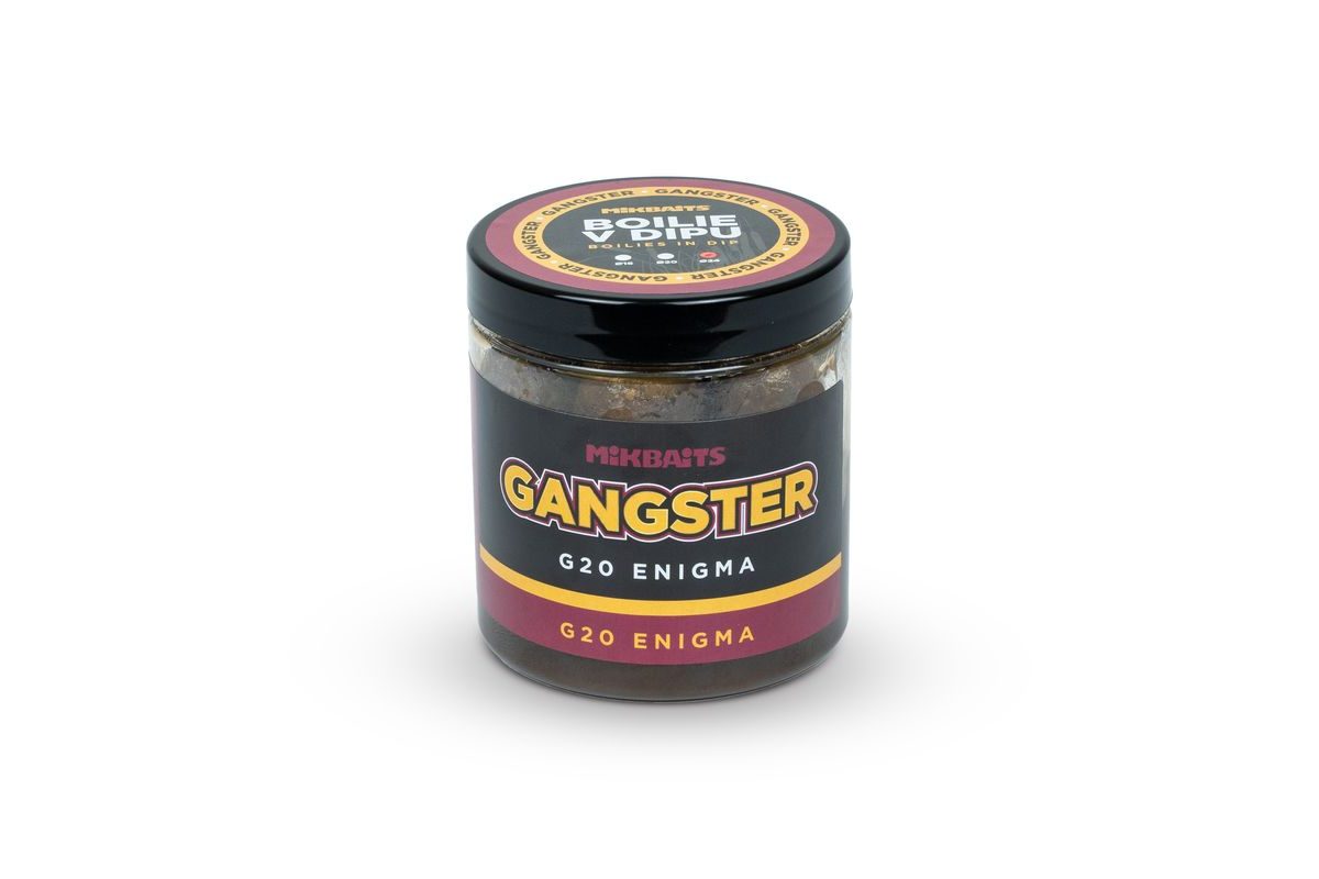 Mikbaits Boilies v dipu Gangster G20 Enigma 250ml