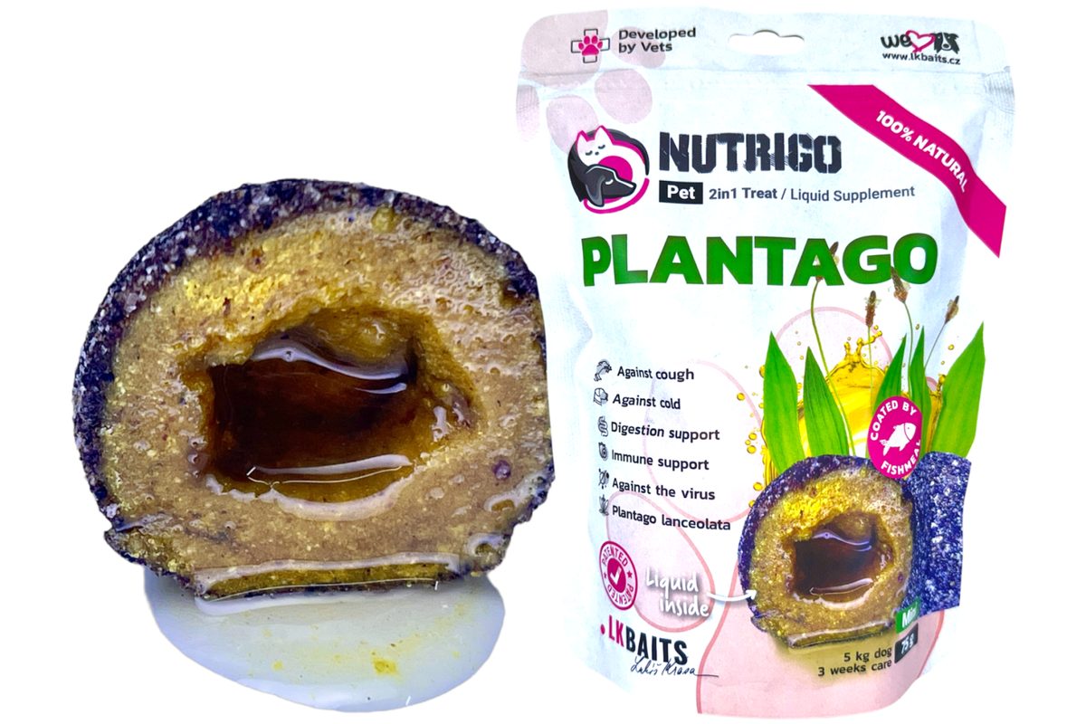 LK Baits Pet Doplněk stravy Nutrigo Dog Supplement Plantago Sirup
