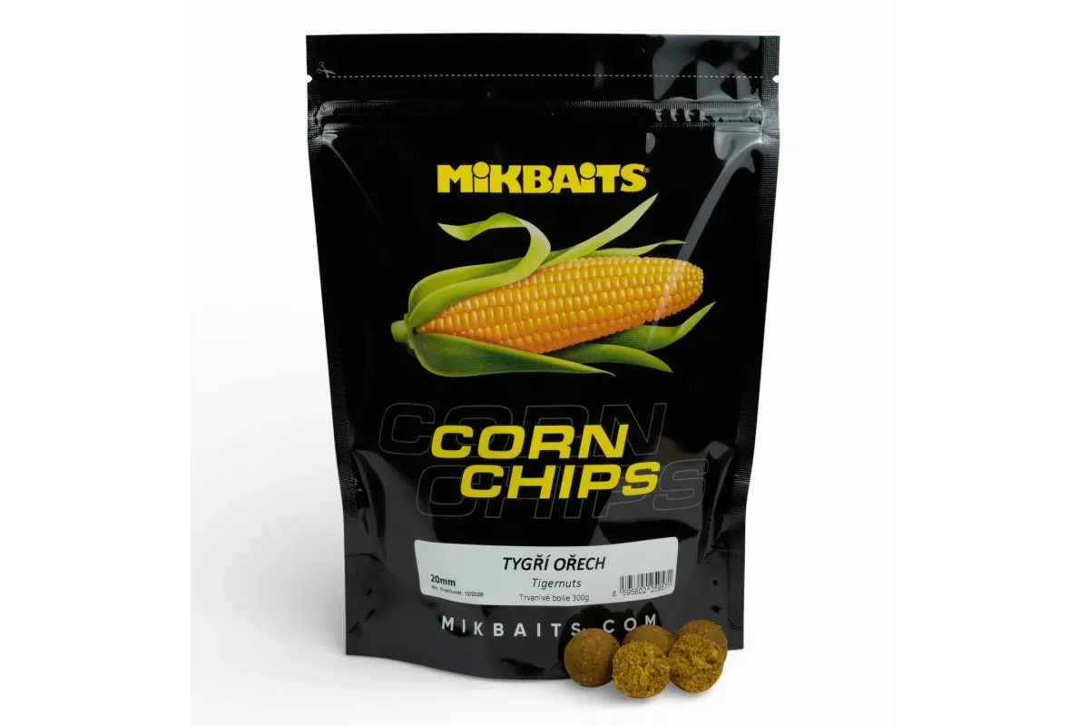 Mikbaits Boilies Corn Chips Tygří ořech