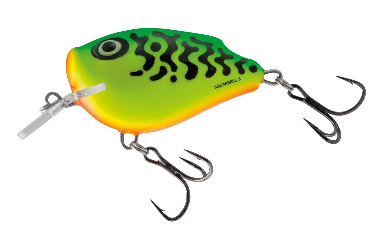 Salmo Wobler SquareBill Floating Green Tiger