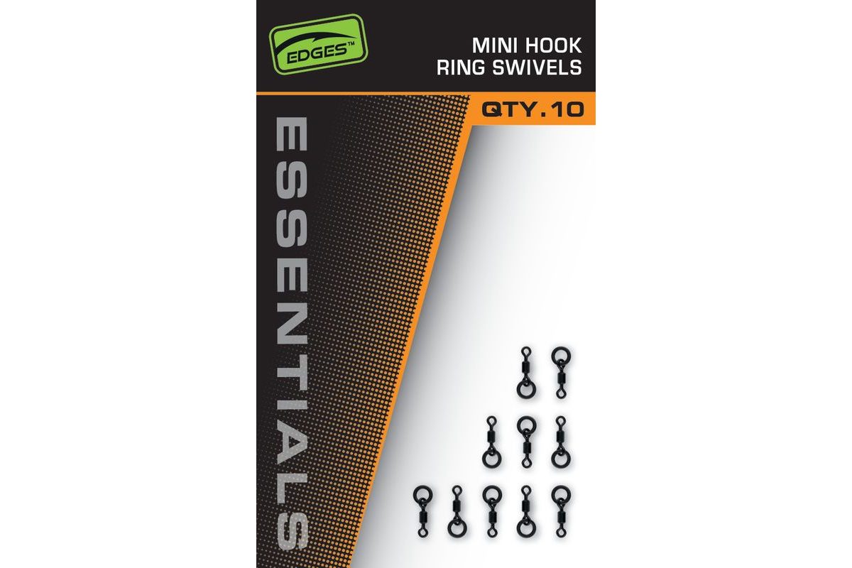 Fox Obratlíky Edges Essentials Mini Hook Ring Swivels 10ks