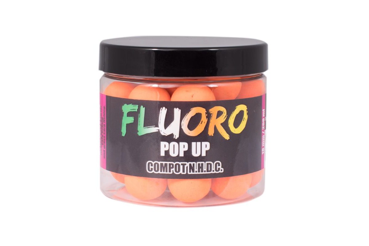 LK Baits Pop-Up boilie Fluoro Compot N.H.D.C. 18mm 200ml