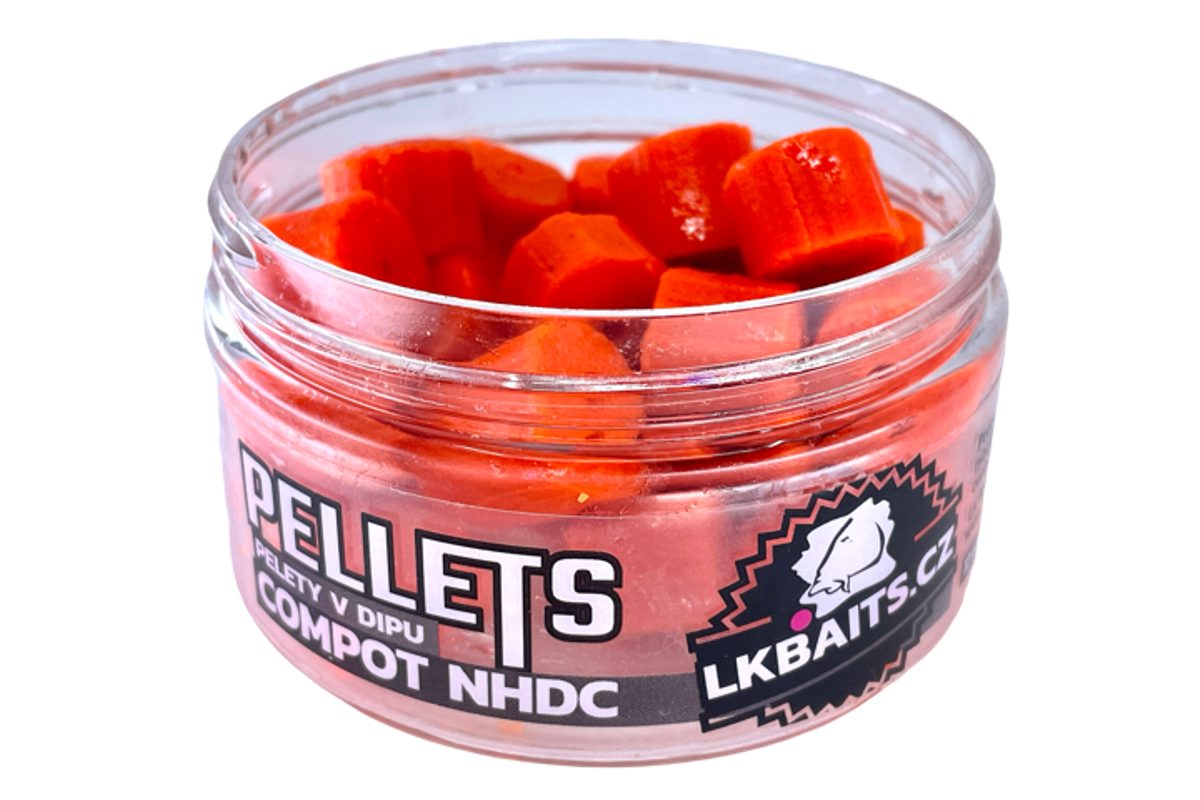 LK Baits Pelety v dipu Compot NHDC 60g
