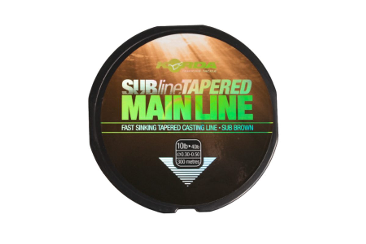 Korda Ujímaný vlasec Subline Tapered Mainline 0,30-0,50mm brown 300m | Chyť  a pusť