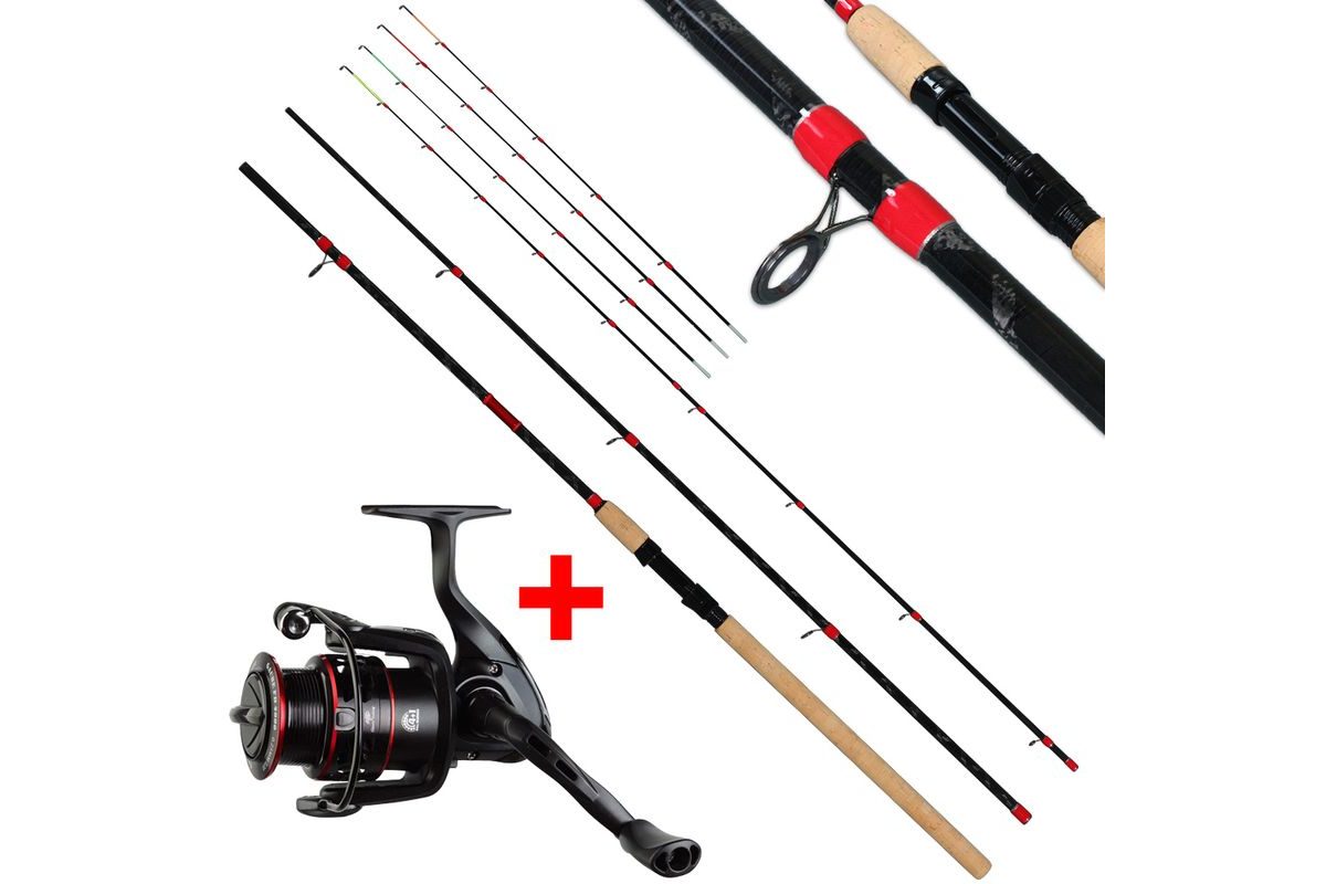 Giants fishing Prut Fluent MK2 Feeder 3,3m 90g + Naviják Gaube FD 4000