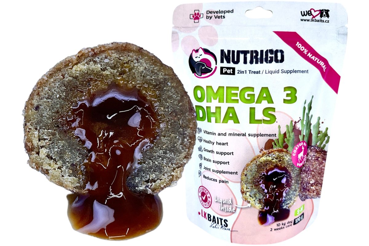 LK Baits Pet Doplněk stravy Nutrigo Dog Supplement Omega-3 Algae DHA LS